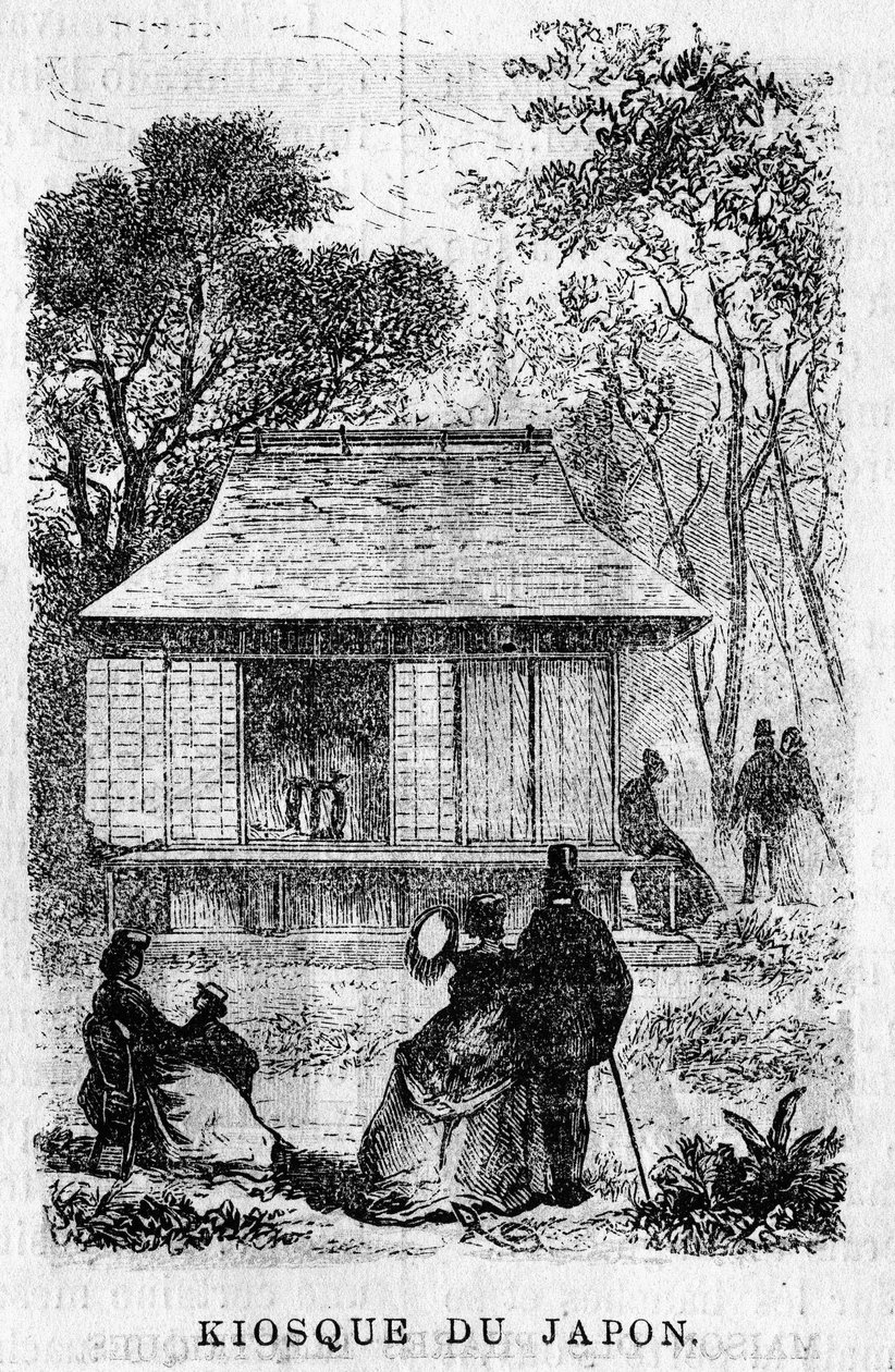 Exposition Universelle de Paris in 1867: The Kiosk of Japan. by Unknown artist