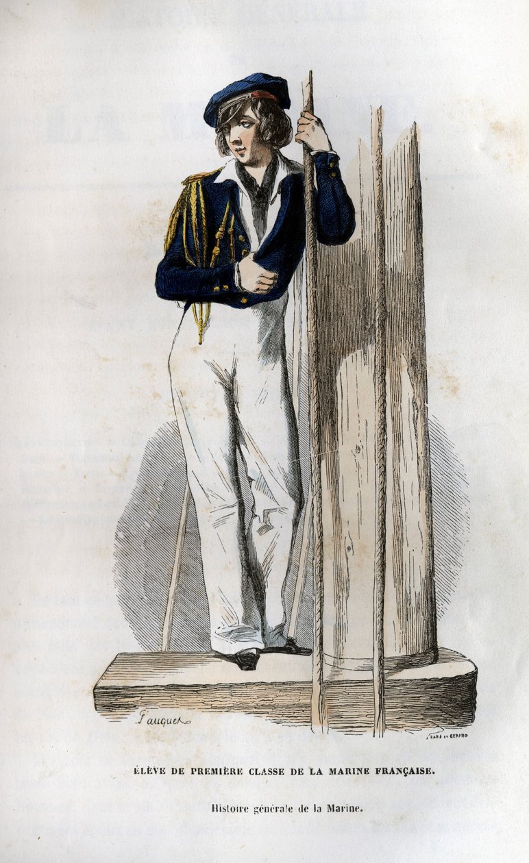 First class student of the French navy. In 