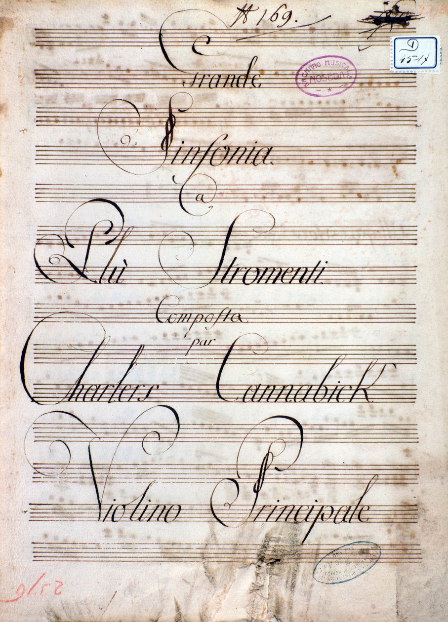 First Page of Sheet Music of the Great Symphony (Op. 8) by Unknown artist