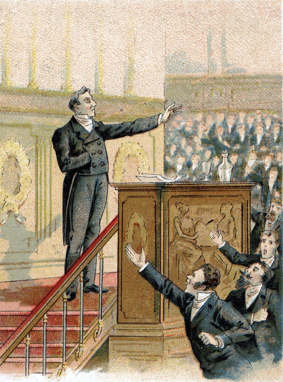 François Guizot (1789-1874), French Historian and Politician in the Chamber of Deputies in 1844. by Unknown artist