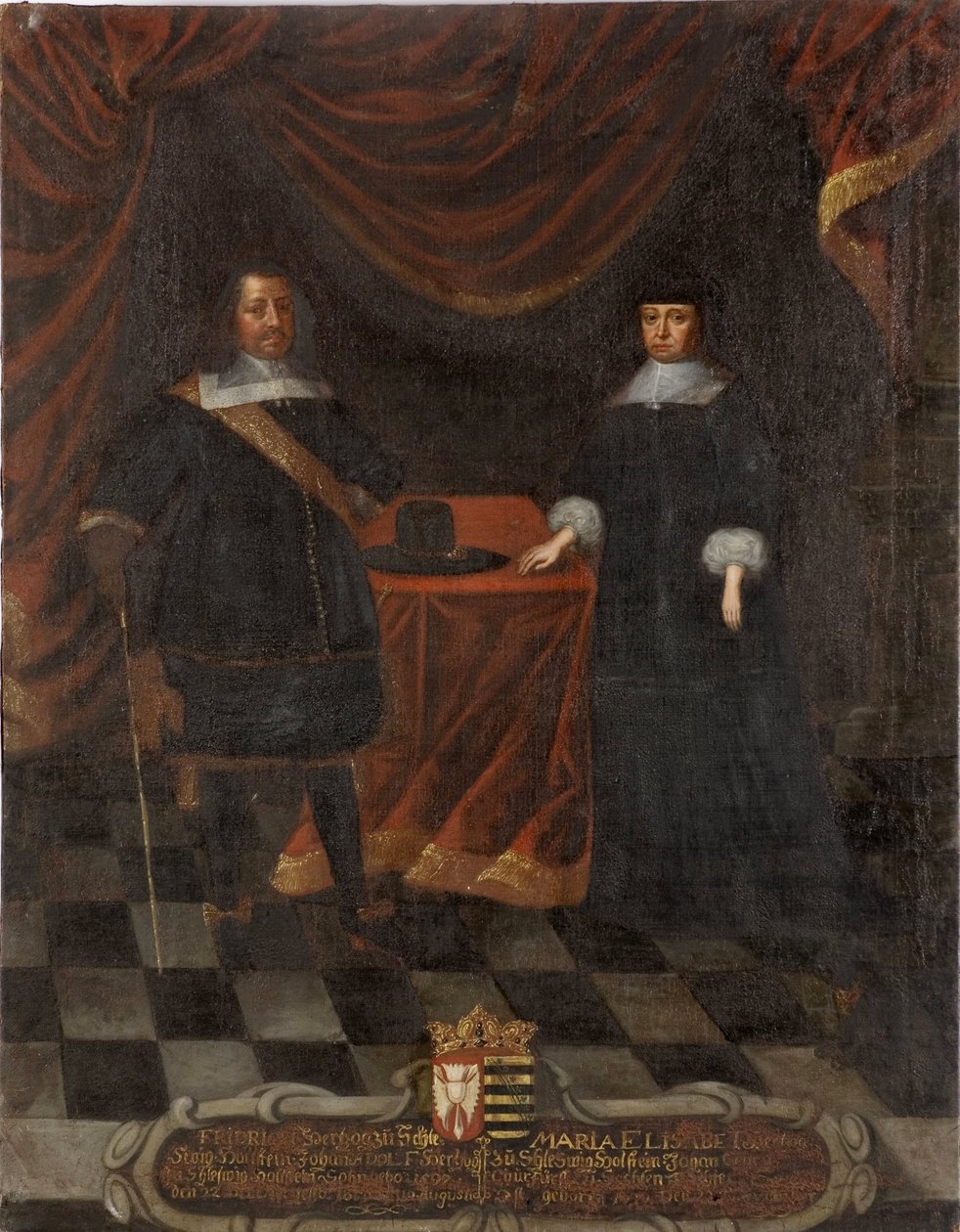 Duke Frederick III of Holstein-Gottorp and Duchess Marie Elisabeth by Unknown artist