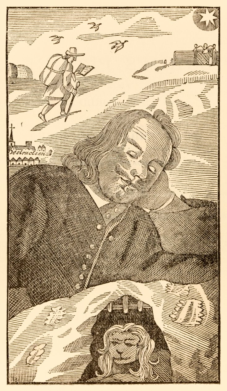 Frontispiece from The Pilgrims Progress From This World, To That Which Is To Come by John Bunyan (1628-1688) by Unknown