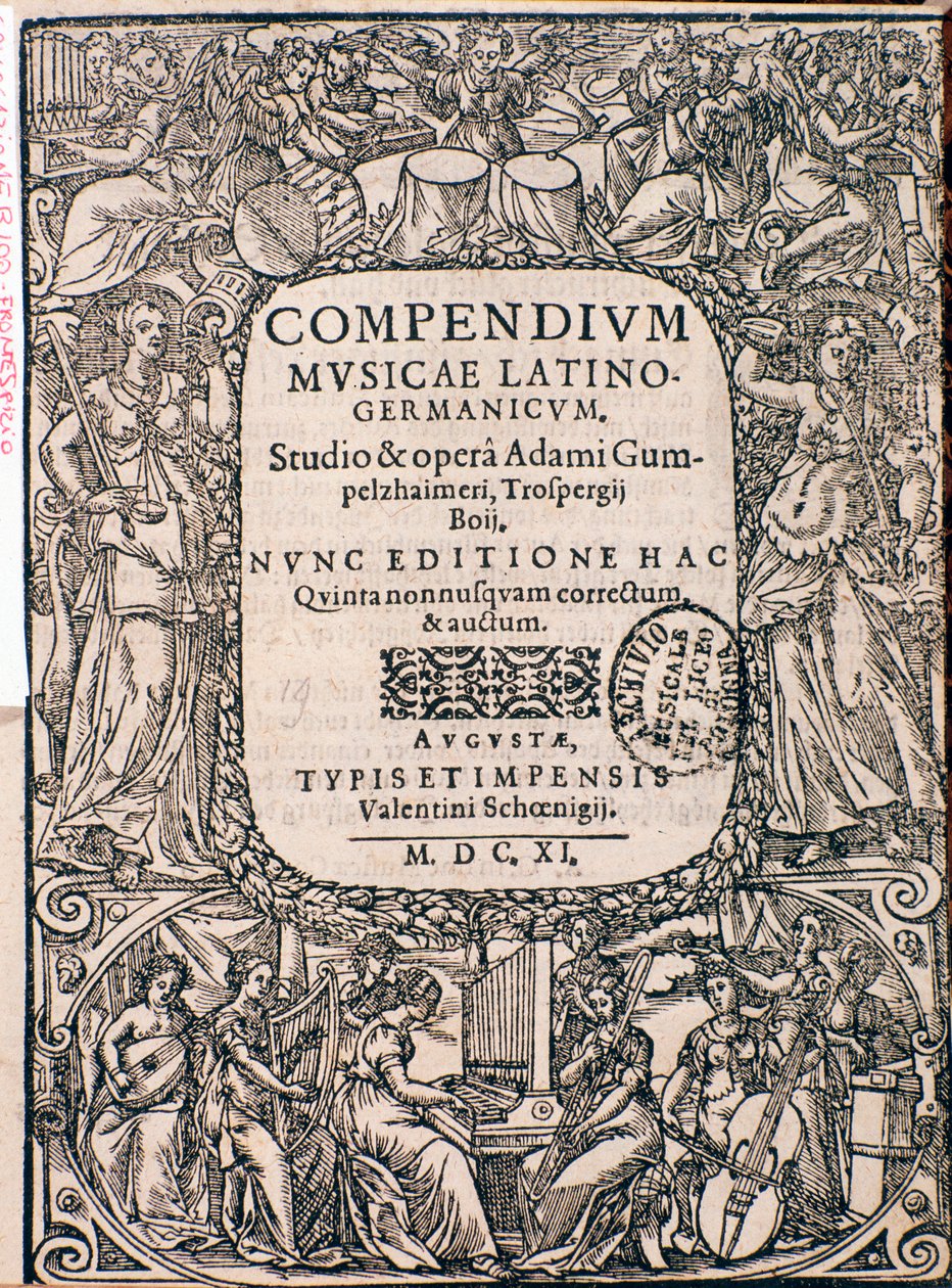 Frontispiece of Compendium of Music by Unknown artist