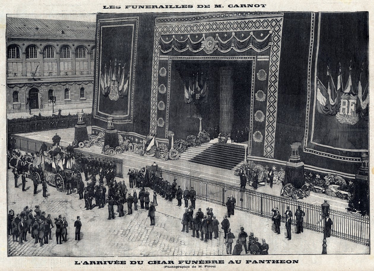 Funeral of Sadi Carnot at the Pantheon in Paris by Unknown artist