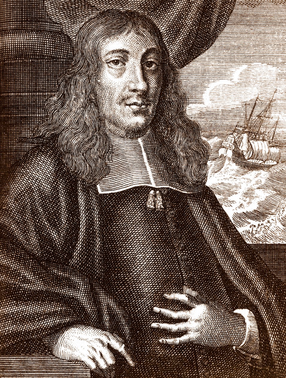 Gautier (Wouter) Schouten (1638-1704) Dutch explorer by Unknown artist