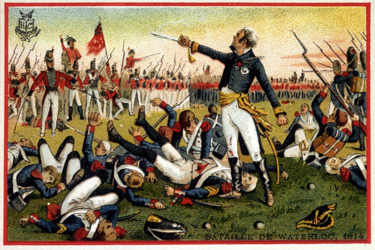 General Cambronne at the Battle of Waterloo (1815) - Chromo., Late 19th Century by Unknown artist
