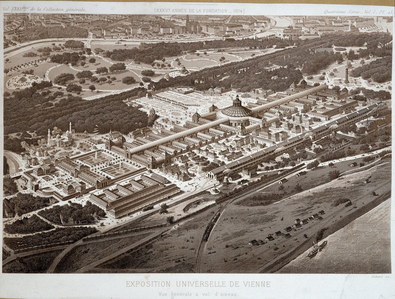 General view of the 1873 World Exhibition in Vienna by Unknown artist