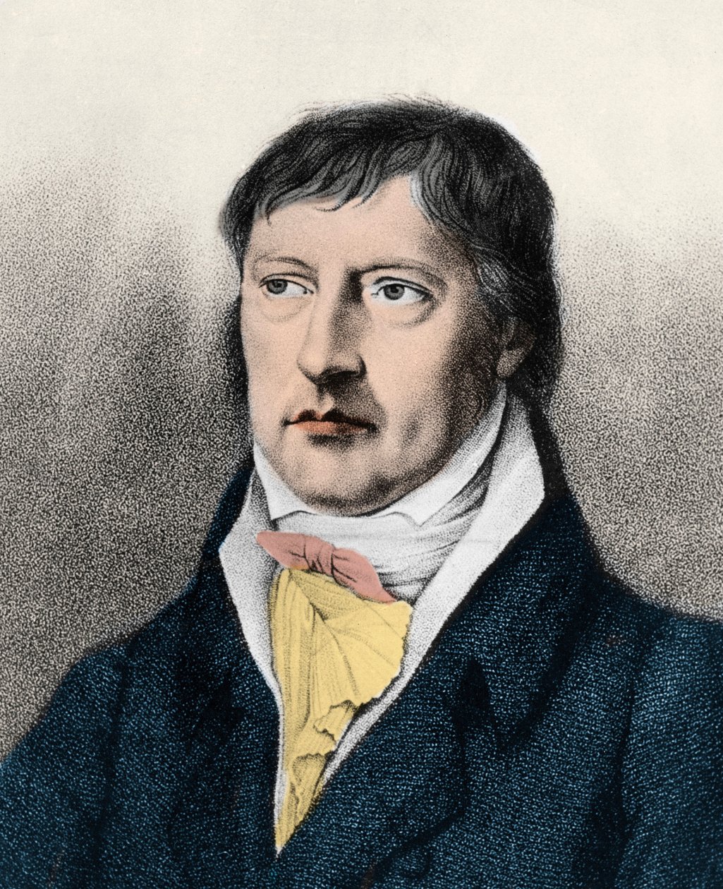 Georg Wilhelm Friedrich Hegel (1770-1831) English philosopher, engraving c1825 by Unknown artist