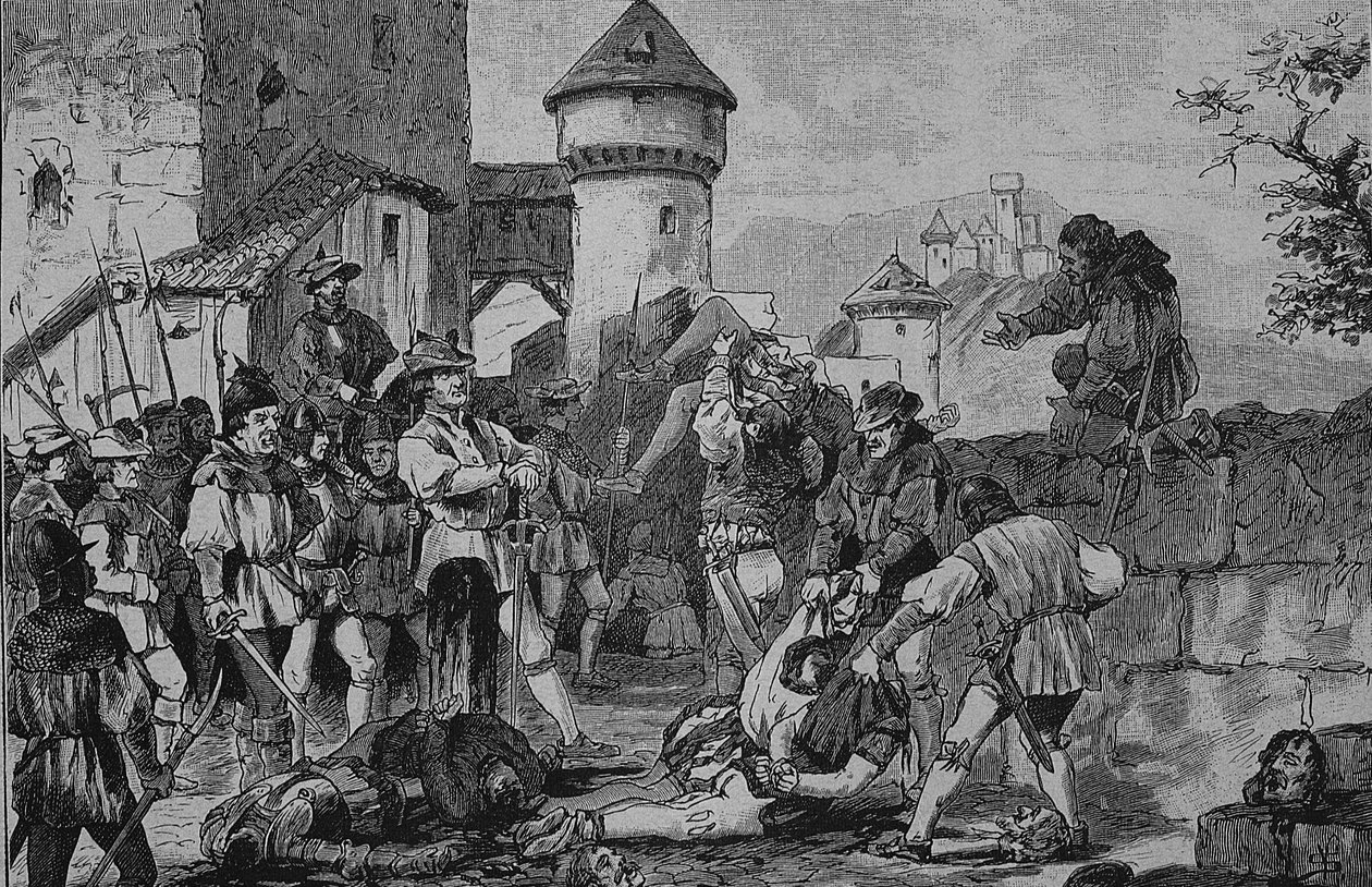 German Peasants War: After the Storming of the Castle Maichau by Unknown artist