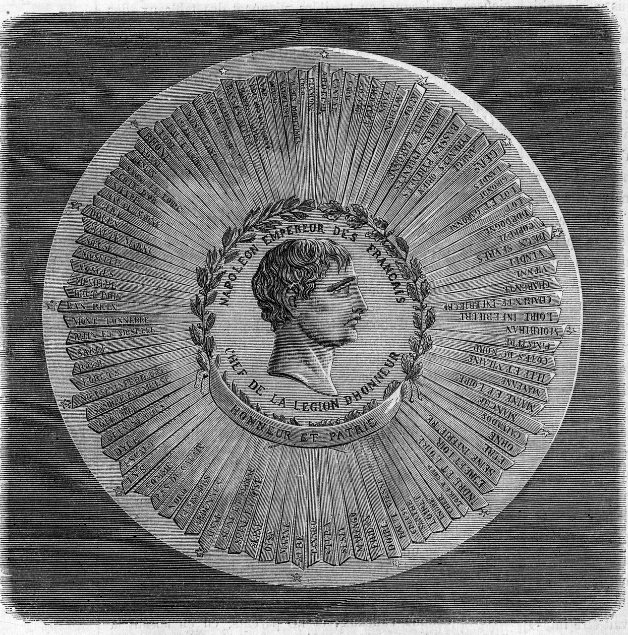 Great seal of Napoleon I Bonaparte (1769-1821) in 1804: 