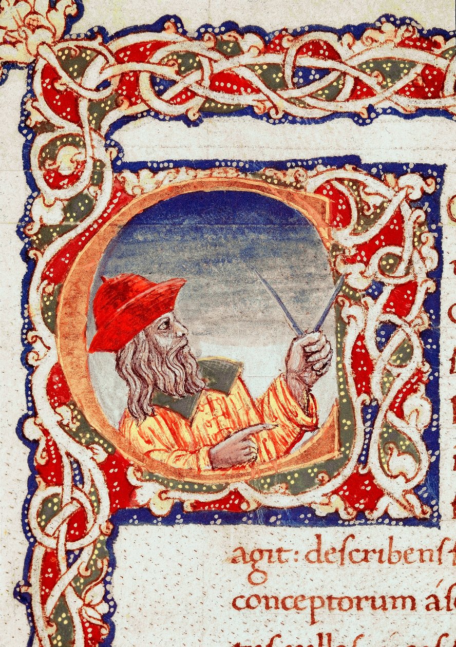 Greek Astronomer Claudius Ptolemaeus Using a Compass by Unknown artist