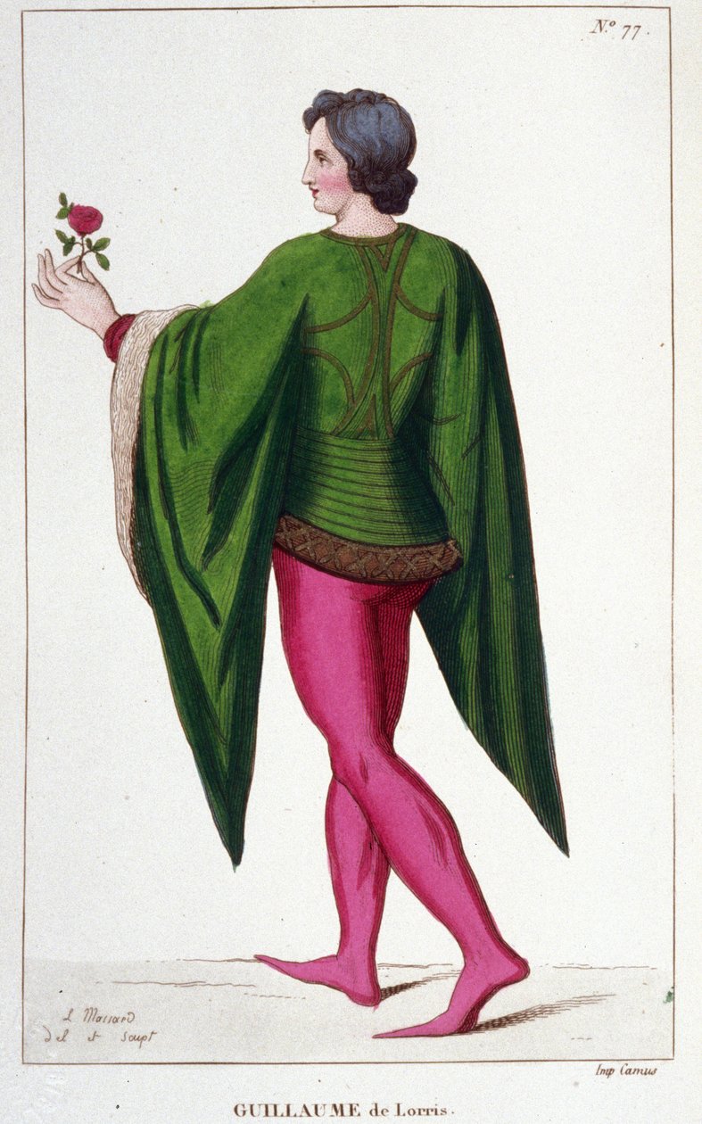 Guillaume de Lorris, French poet. by Unknown artist