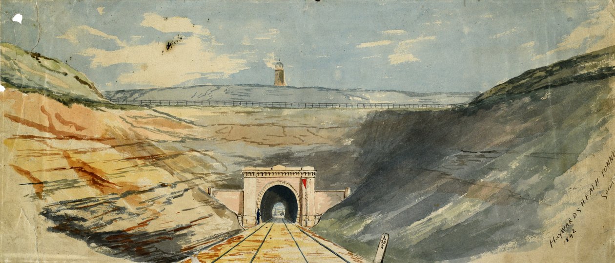 Haywards Heath Tunnel, South by Unknown artist