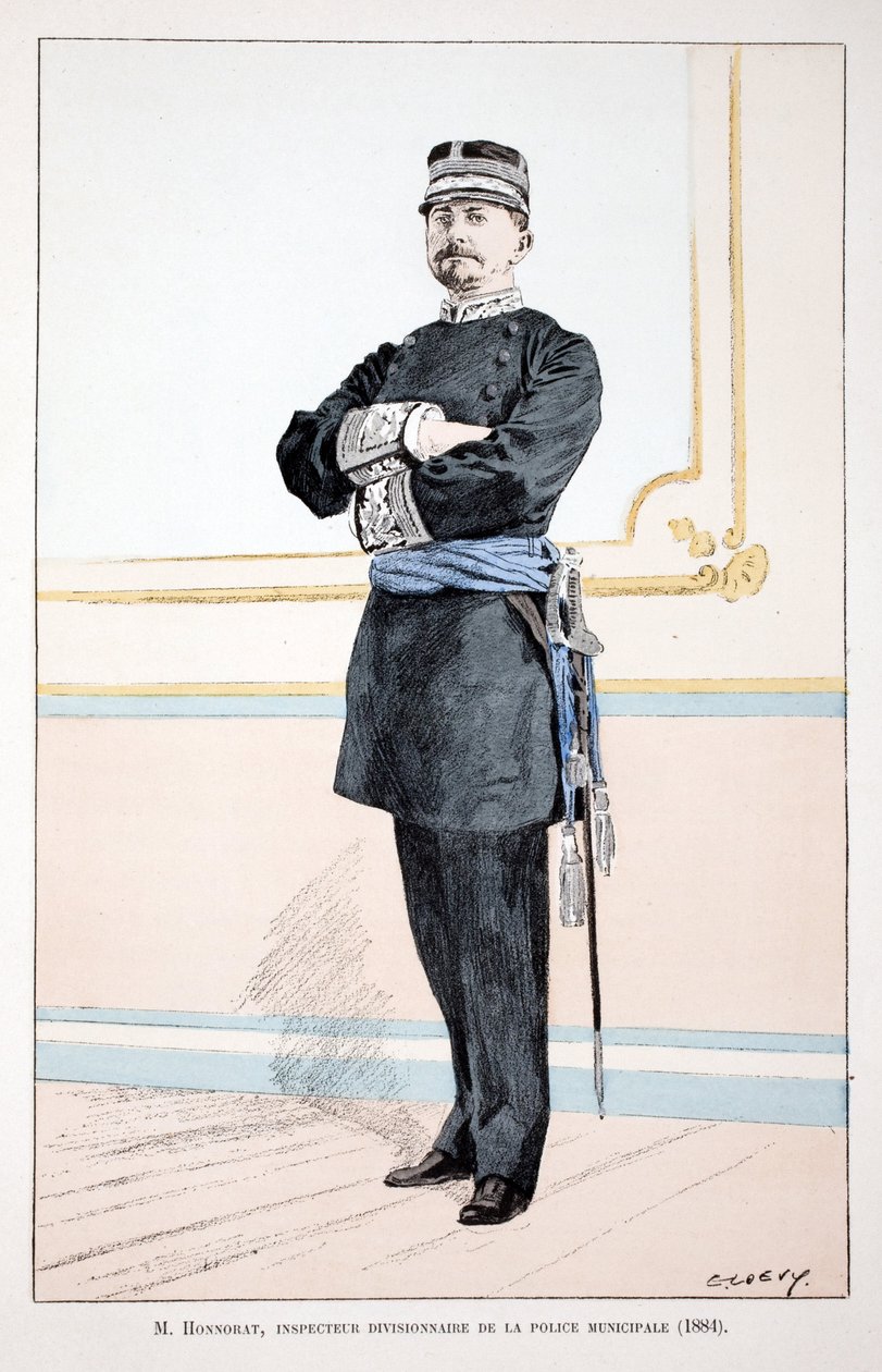 Honorat, Divisional Inspector of the Municipal Police (1884) (illustration from 