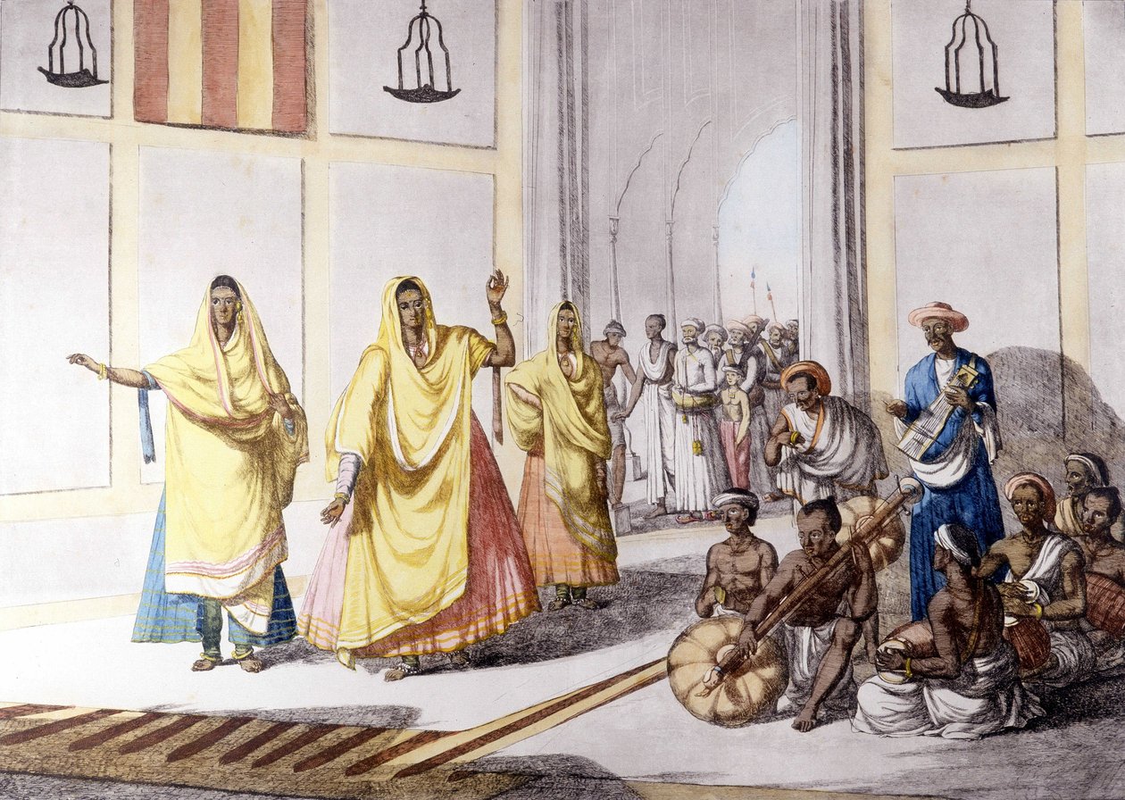 Indian culture and civilization: dancer and traditional music, India by Unknown artist