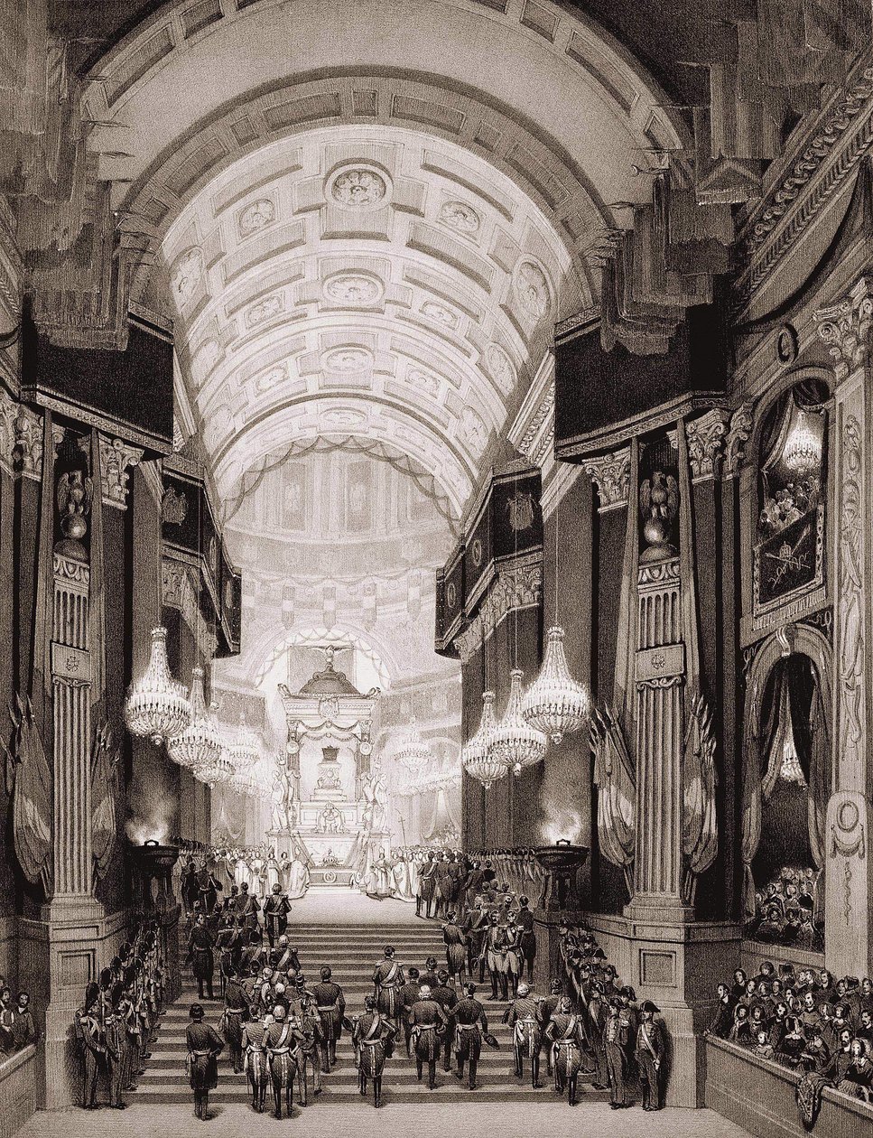 Interior of the Church of the Invalids During the Religious Ceremony on 15/12/1840 (Transfer of Ashes from Napoleon I to the Invalides) by Unknown artist