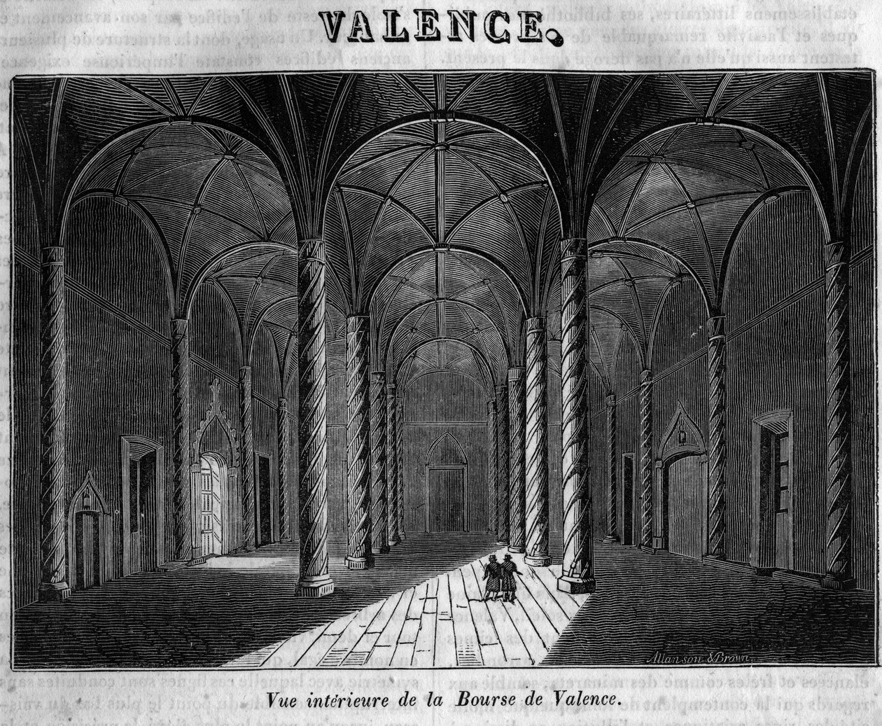 Internal view of the Valencia Stock Exchange in the 19th century by Unknown artist