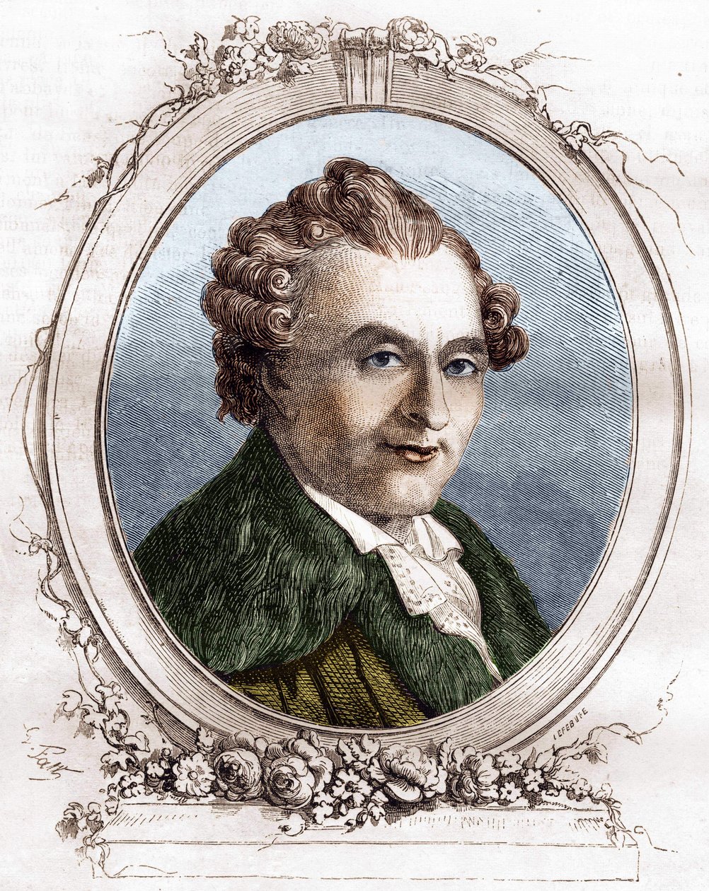 Jean Michel Sedaine. French dramatic author 1719-1797. by Unknown artist