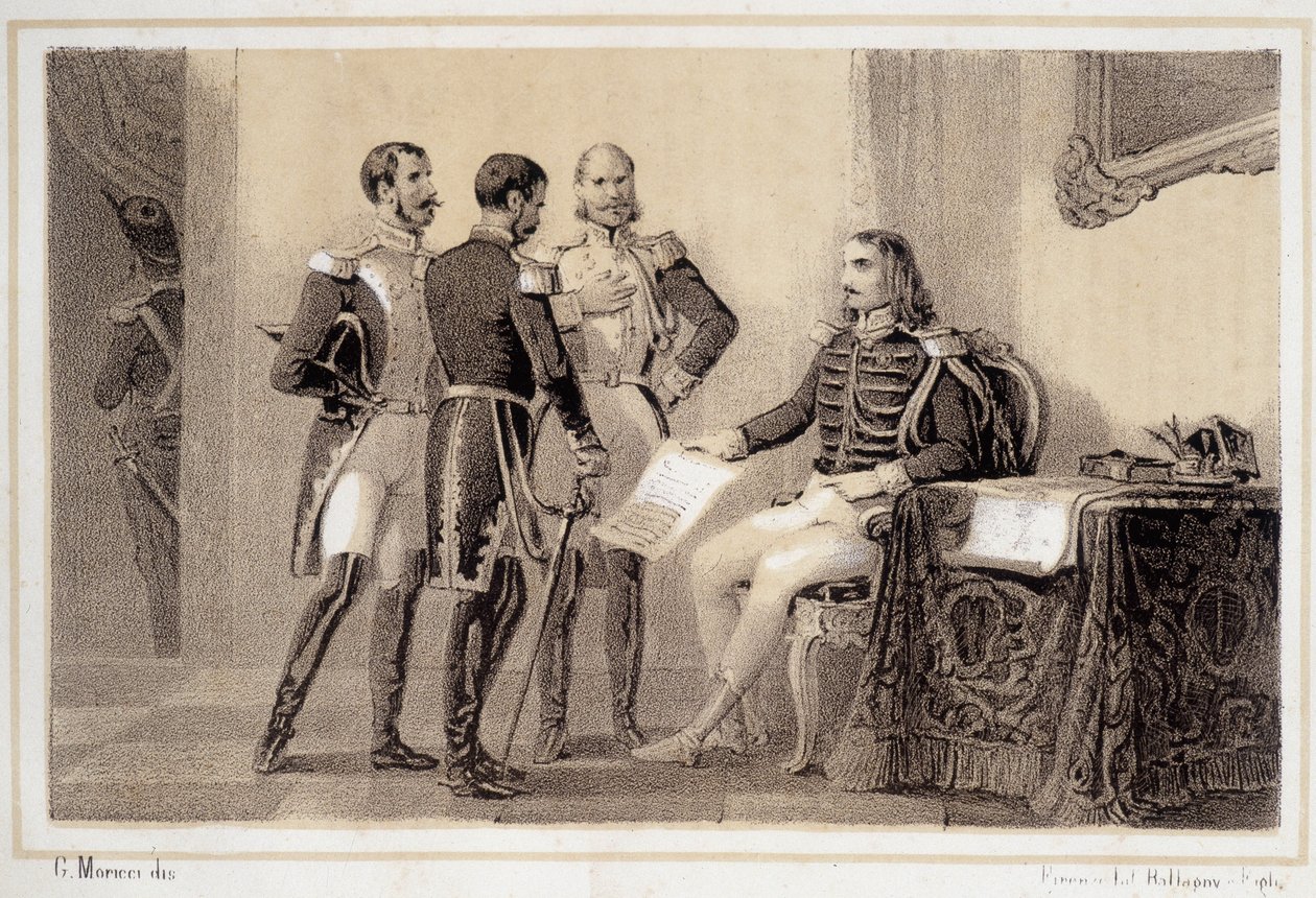 Joachim Murat (1767-1815) Who Presented to His Generals the Program to the Italians - in 