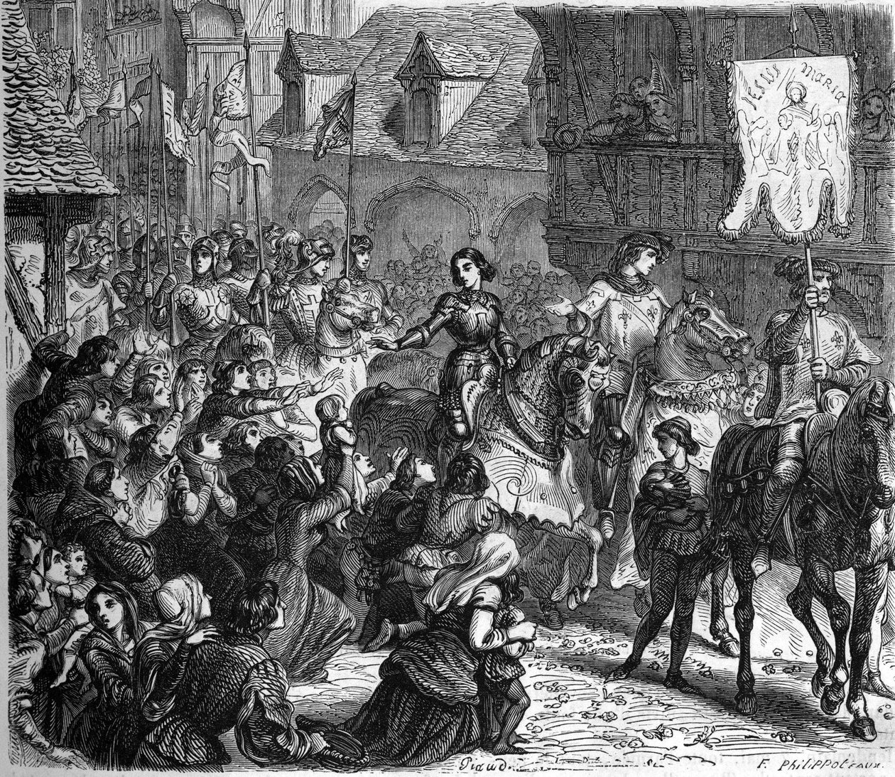 Joan of Arc entered Orleans on 29 April 1429 by Unknown artist
