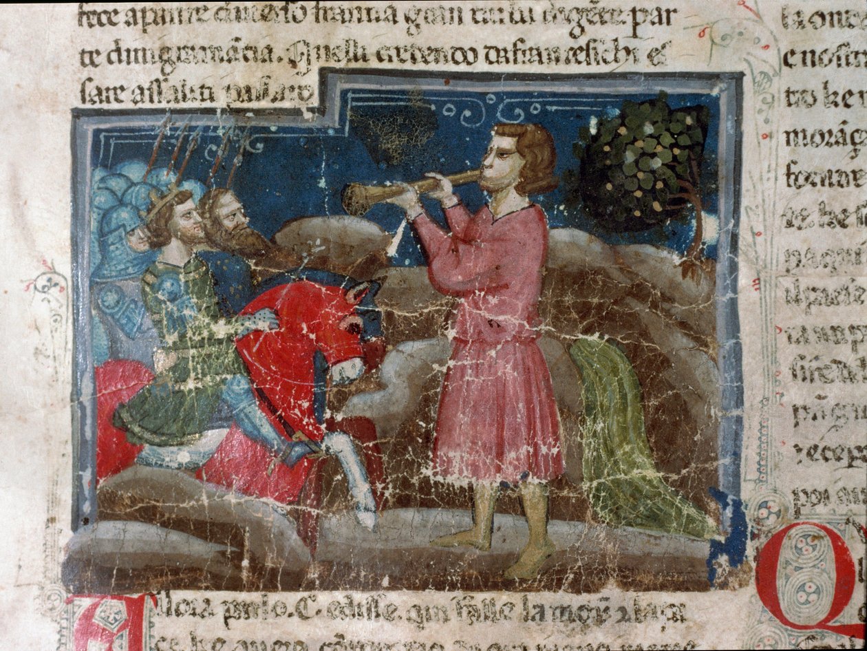 Julius Caesar addresses his warriors (detail) by Unknown artist