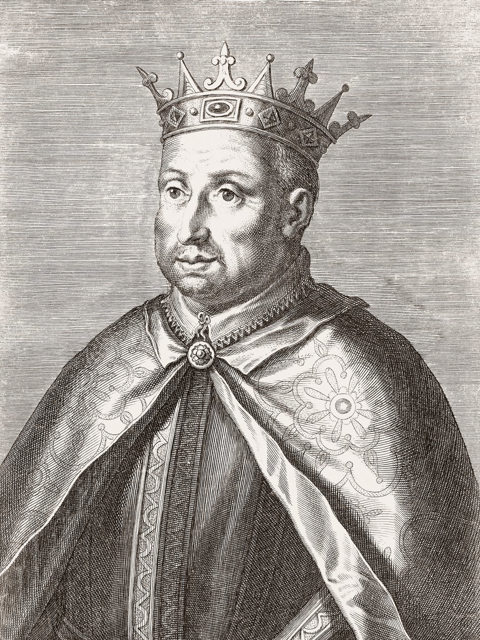 King Afonso II of Portugal. Portrait by Unknown artist