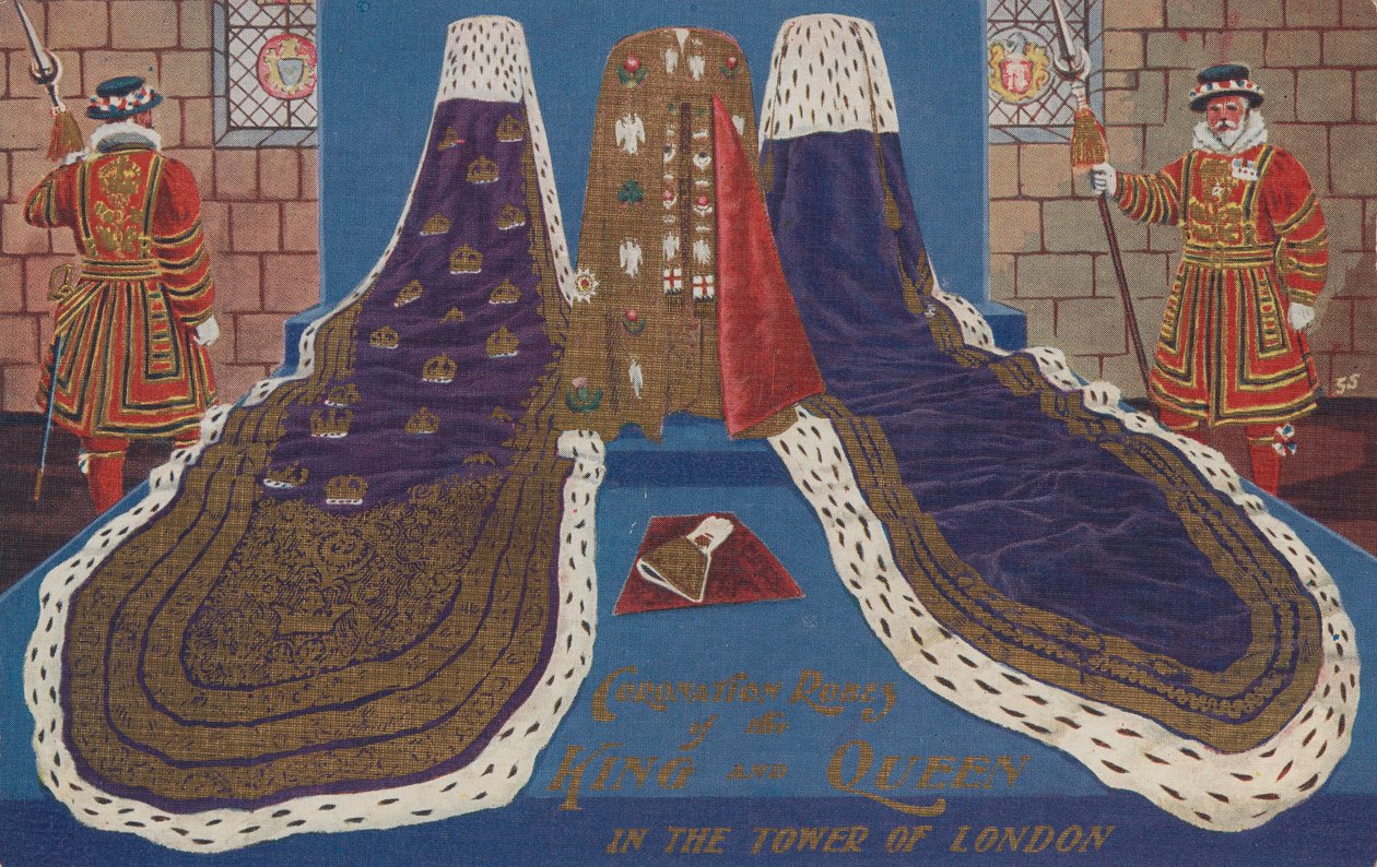 King Edward VII Coronation Robes by Unknown Artist