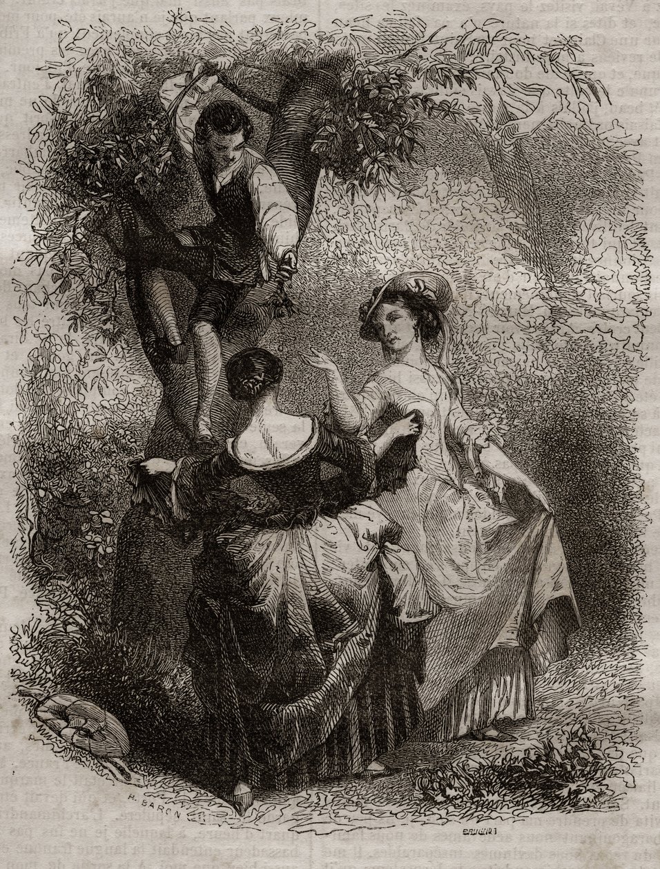 La cueillette des cherries - Illustration for 