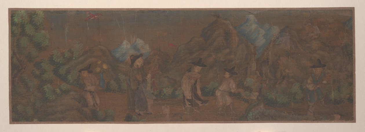 Landscape Painting of Figure in Woodland Setting by Unknown Artist
