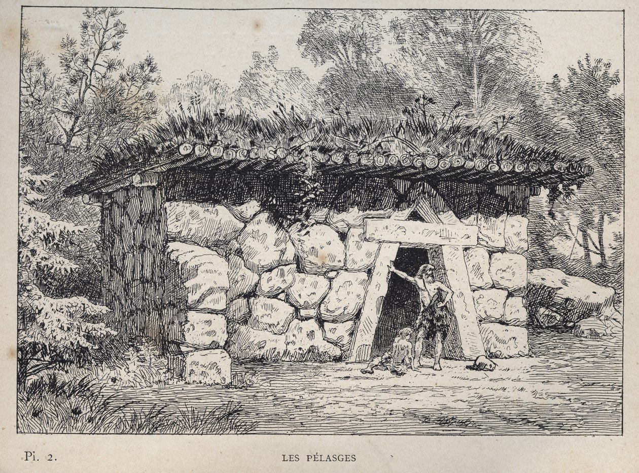 The Pelasgians - Engraving of 1889 in 