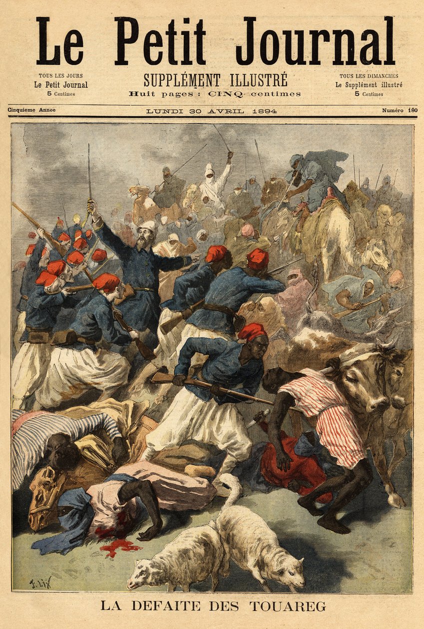 Lieutenant Colonel Joseph Joffre (1852-1931), commander of the French forces in Sudan, submitted on the 23rd of March 1894, the Tuareg tribes 