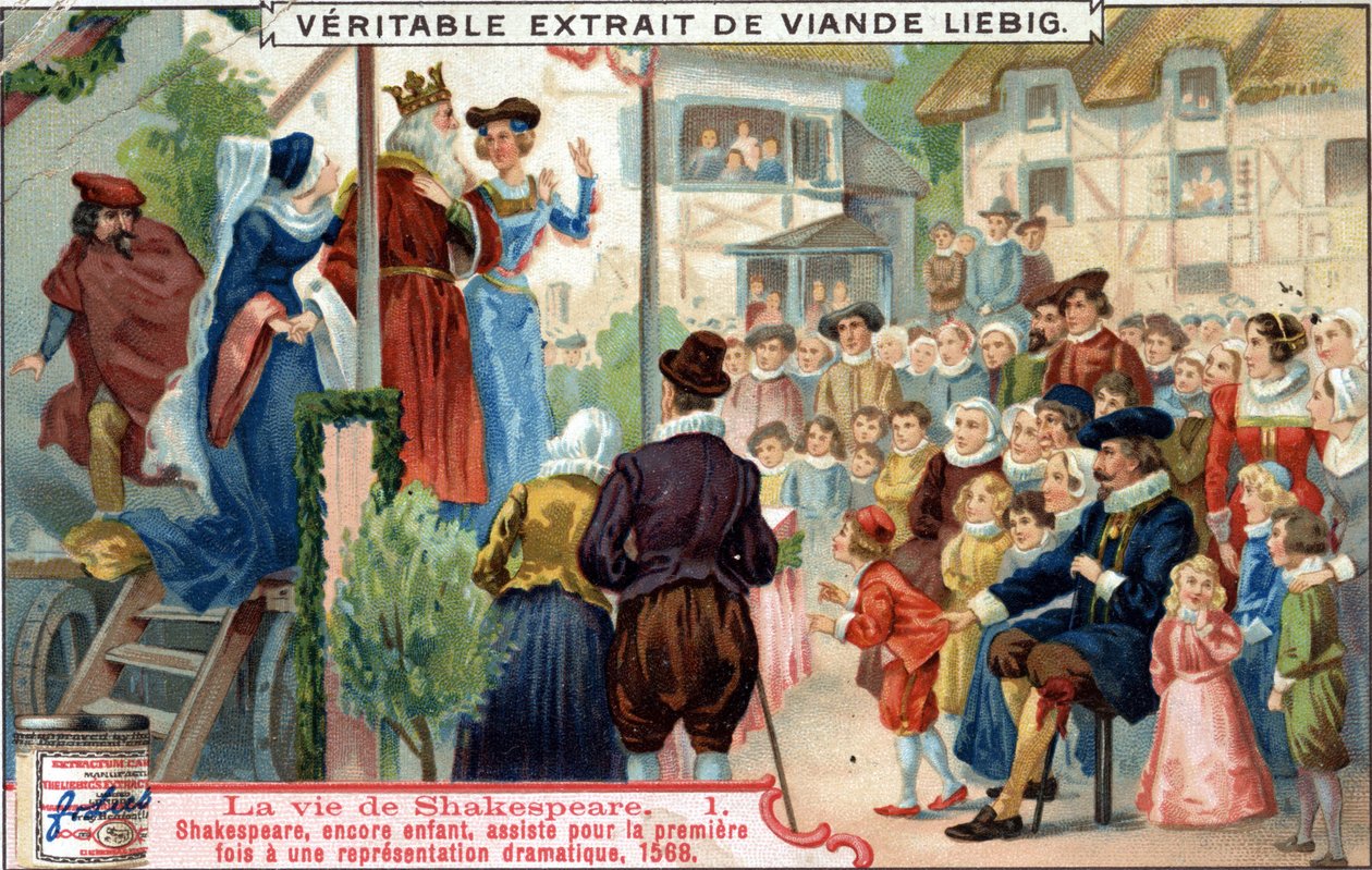 Life of Shakespeare: Child Shakespeare attended for the first time a dramatic performance by Unknown artist