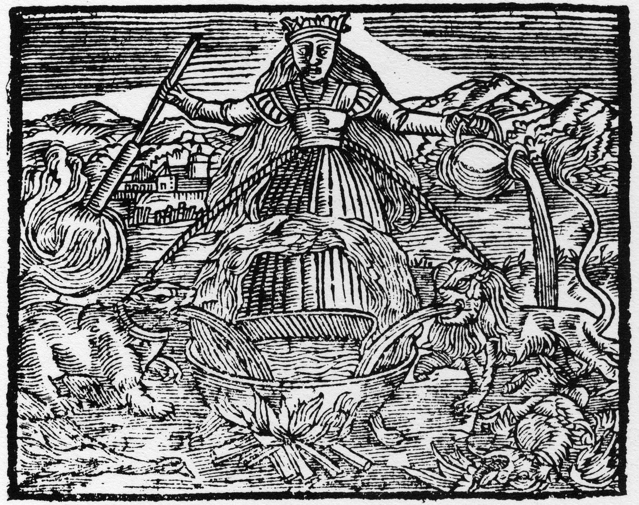 The Universal Work of Alchemists - Engraving of 1659 in 