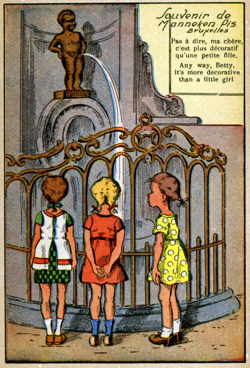 Manneken Pis in Brussels, c.1950 by Unknown Artist