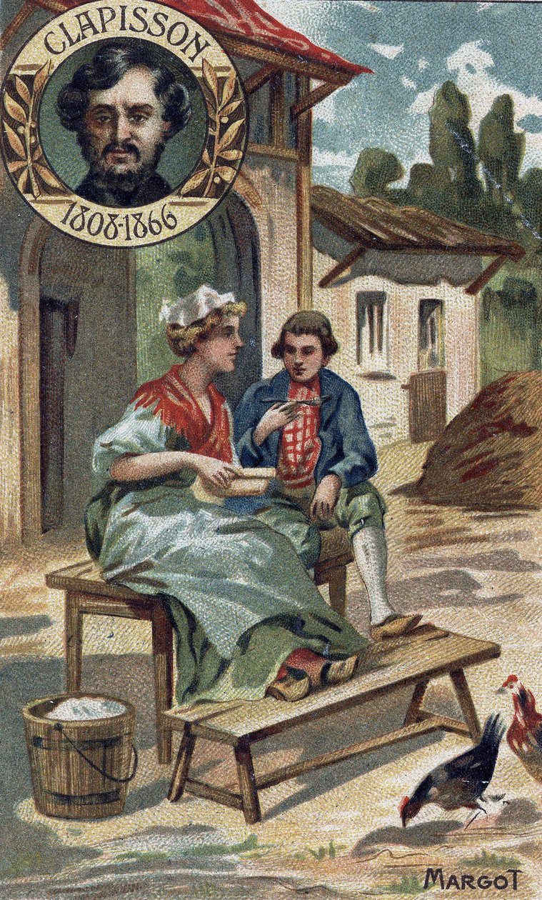 Margot opera comic of 1857 by Antoine Louis Clapisson. Chromo of the late 19th century. by Unknown artist