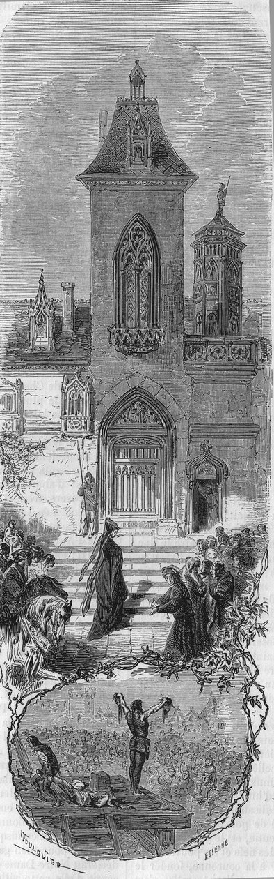 Marie de Burgundy Asks for the Grace of Her Ministers by Unknown artist