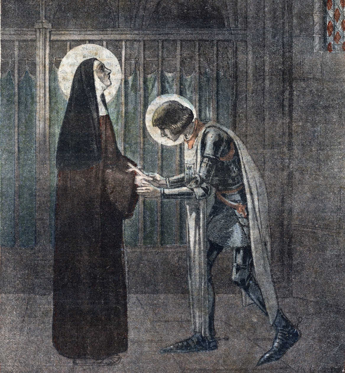 Meeting of Joan of Arc and Colette de Corbie at Moulins by Unknown Artist