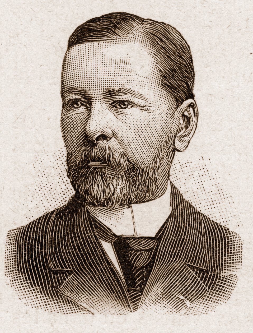 Members of the Academy Francaise in 1895: portrait of Paul Thureau Dangin, French historian. by Unknown artist