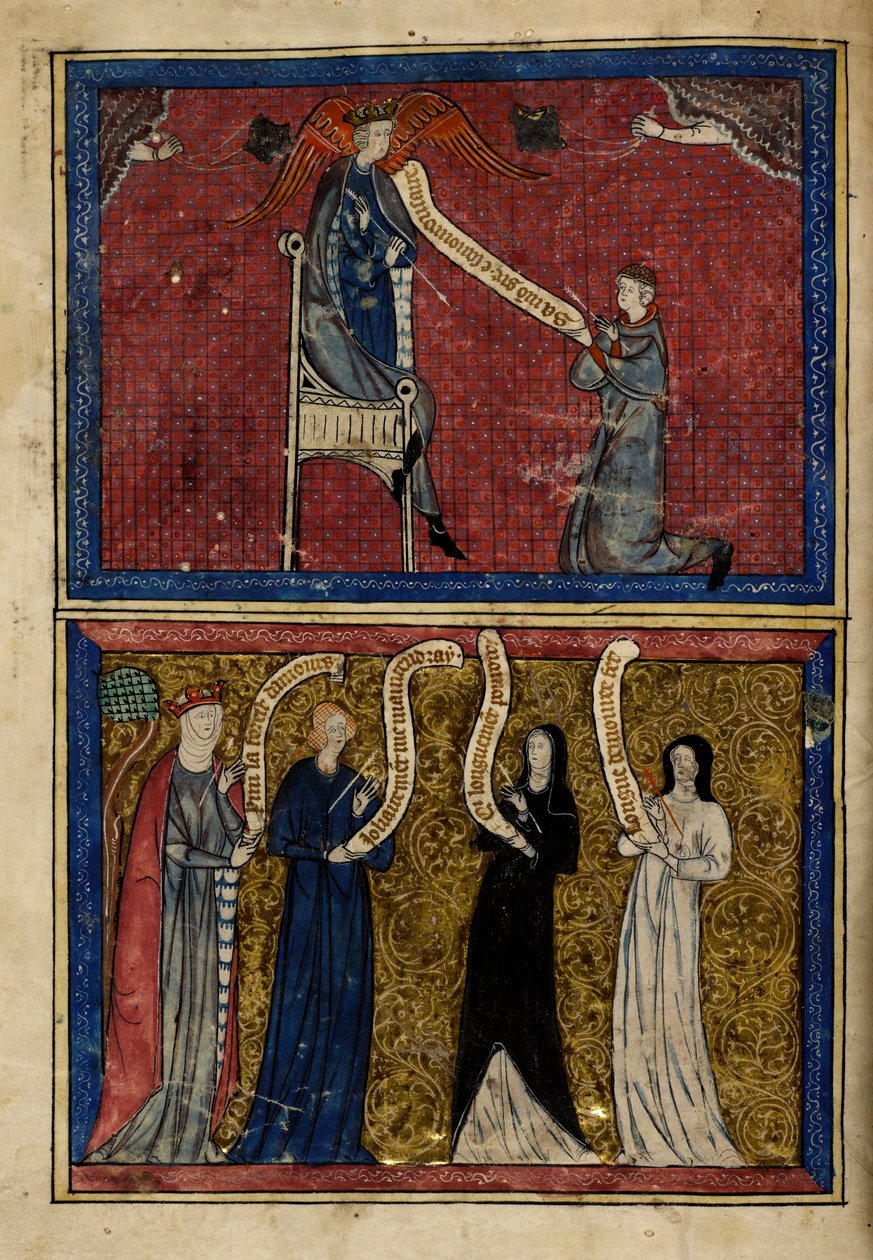 Men and women wounded by the God of Love from 