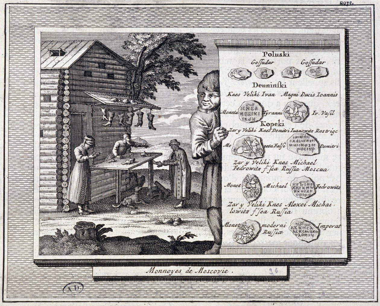 Muscovite coins and shoemaker by Unknown artist