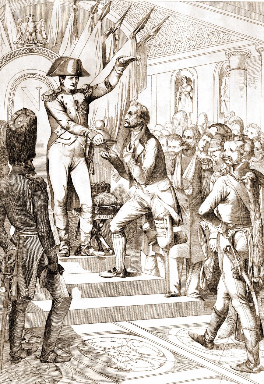 Napoleon distributed the orders of the Legion of Honour in 1804 by Unknown artist