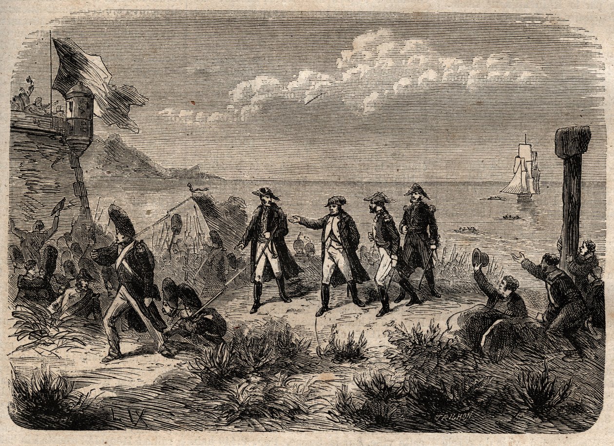 Napoleon returning from Elba - Engraved in 