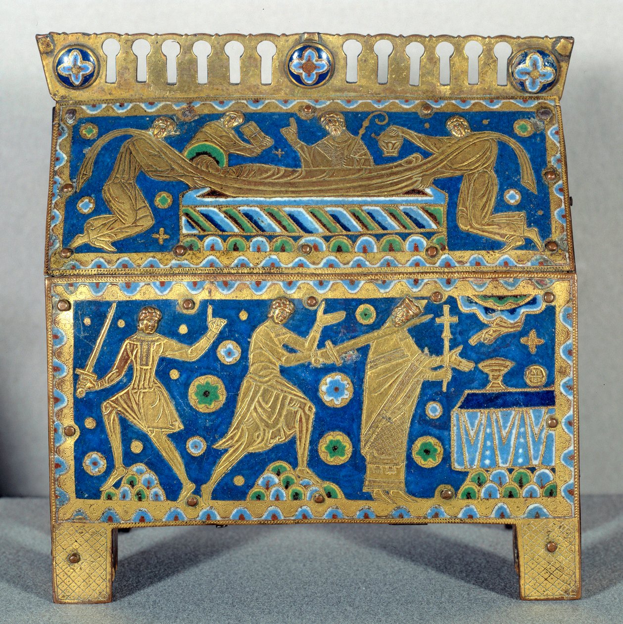 Object of Art: Enamel Hunting, Gold and Copper by Saint Thomas Becket by Unknown artist
