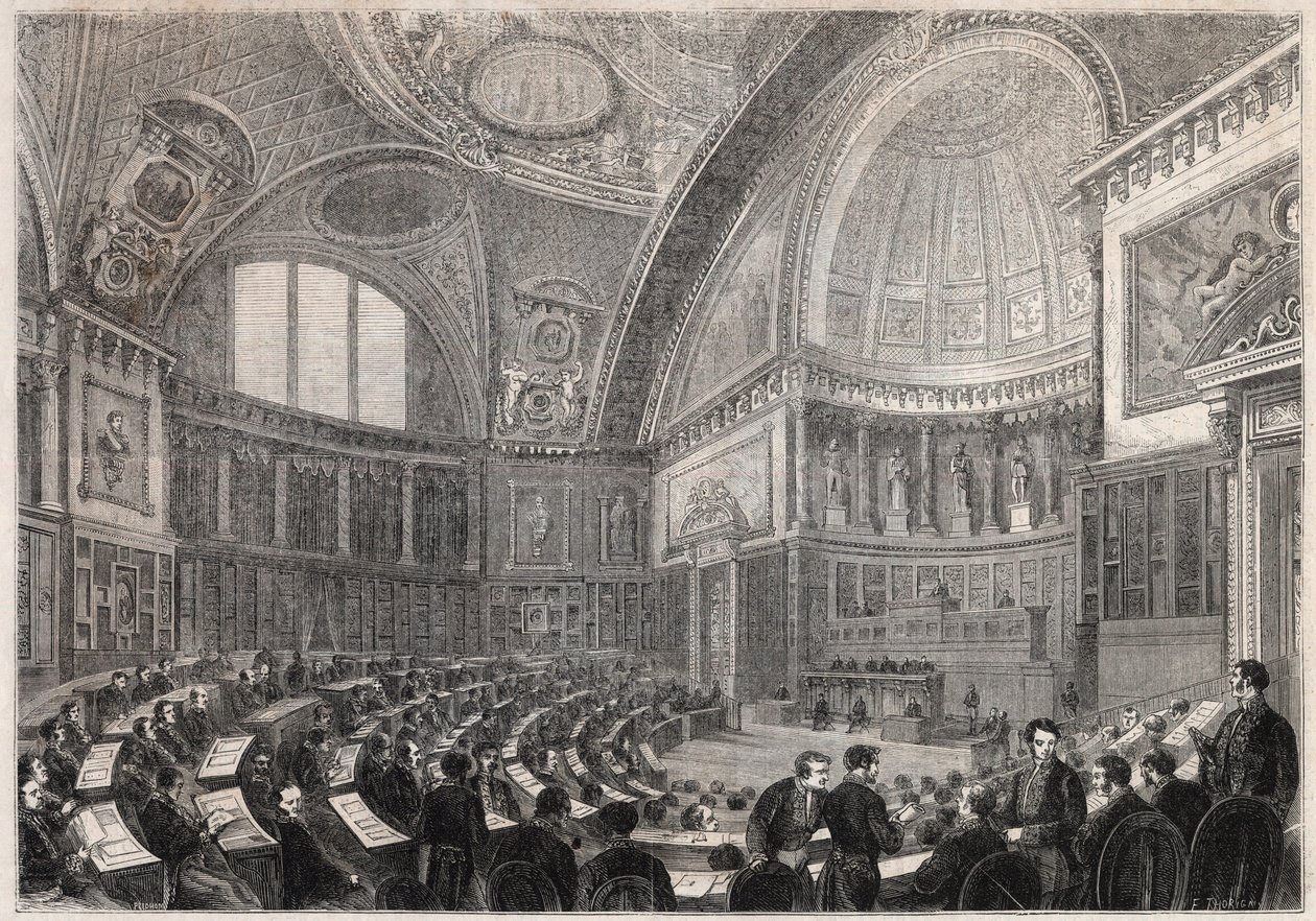 Opening of the Session of the Senate and Admission of General Charles Cousin Montauban, Viscount de la Gueronniere et de Forcade, December 2 by Unknown artist