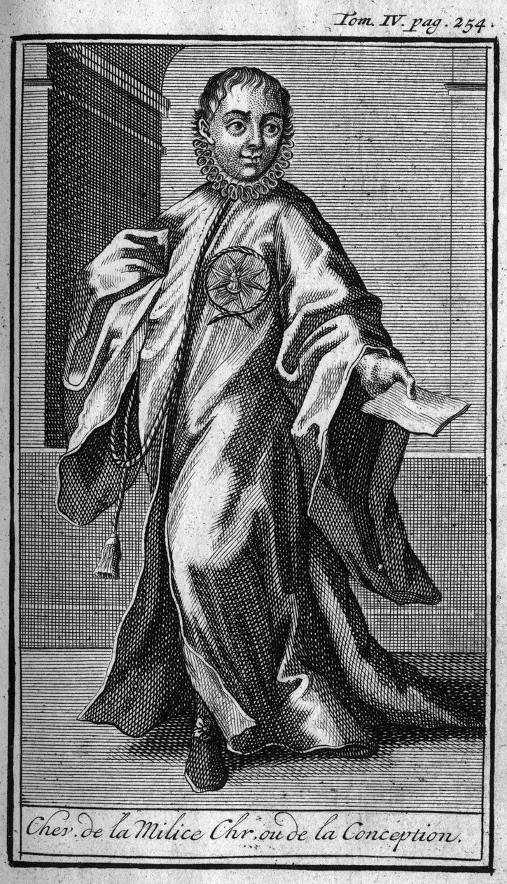 Orders of Chivalry. Knight of the Christian militia or conception in Germany in the 17th century. In 