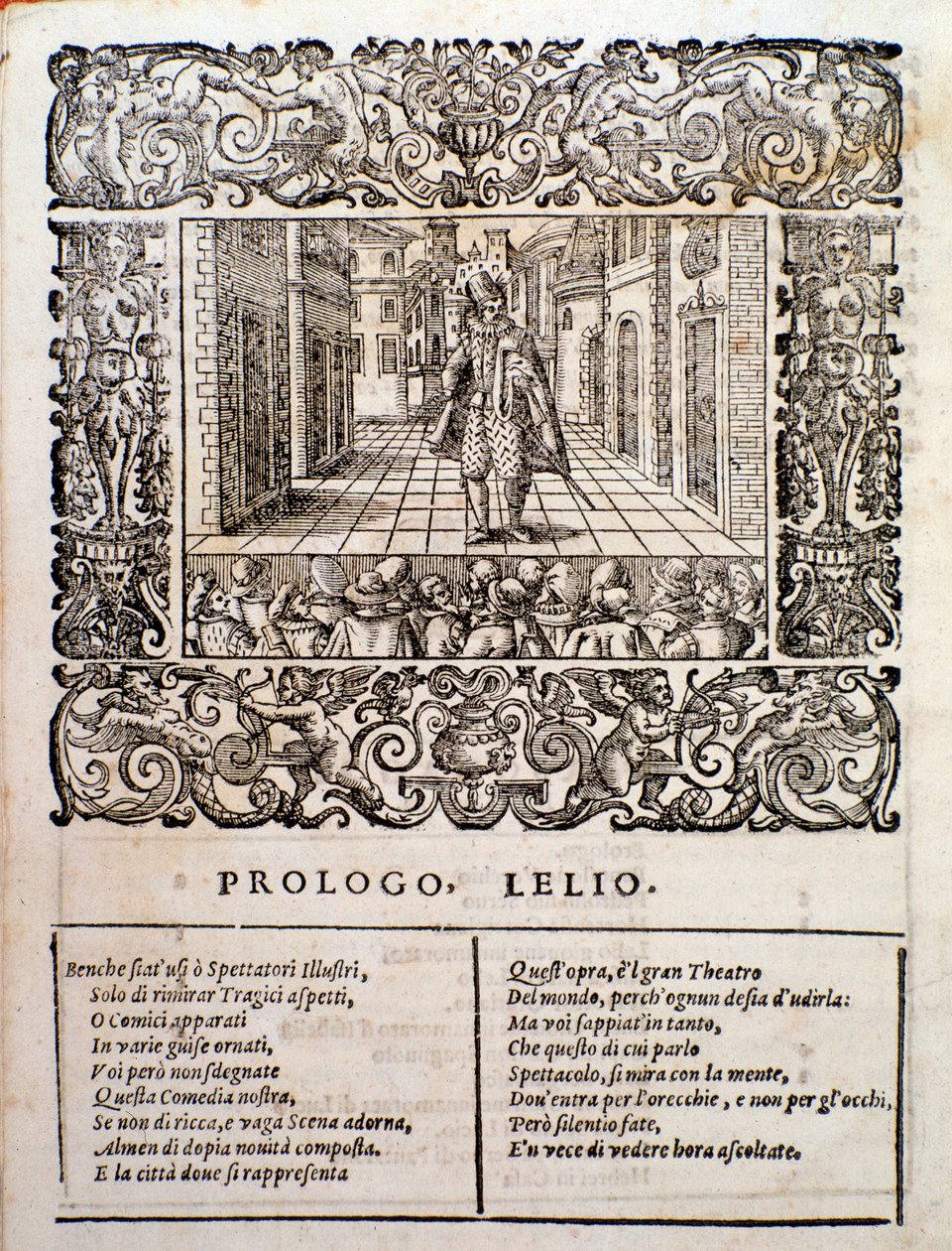 Page from Amfiparnaso Madrigal Comedy by Orazio Vecchi by Unknown artist