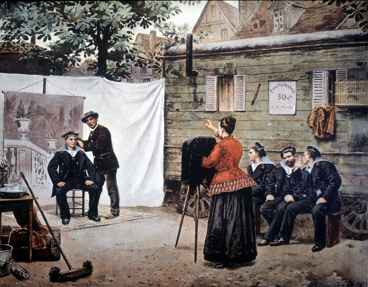 Traveling Photographer in France in 1890 by Unknown artist