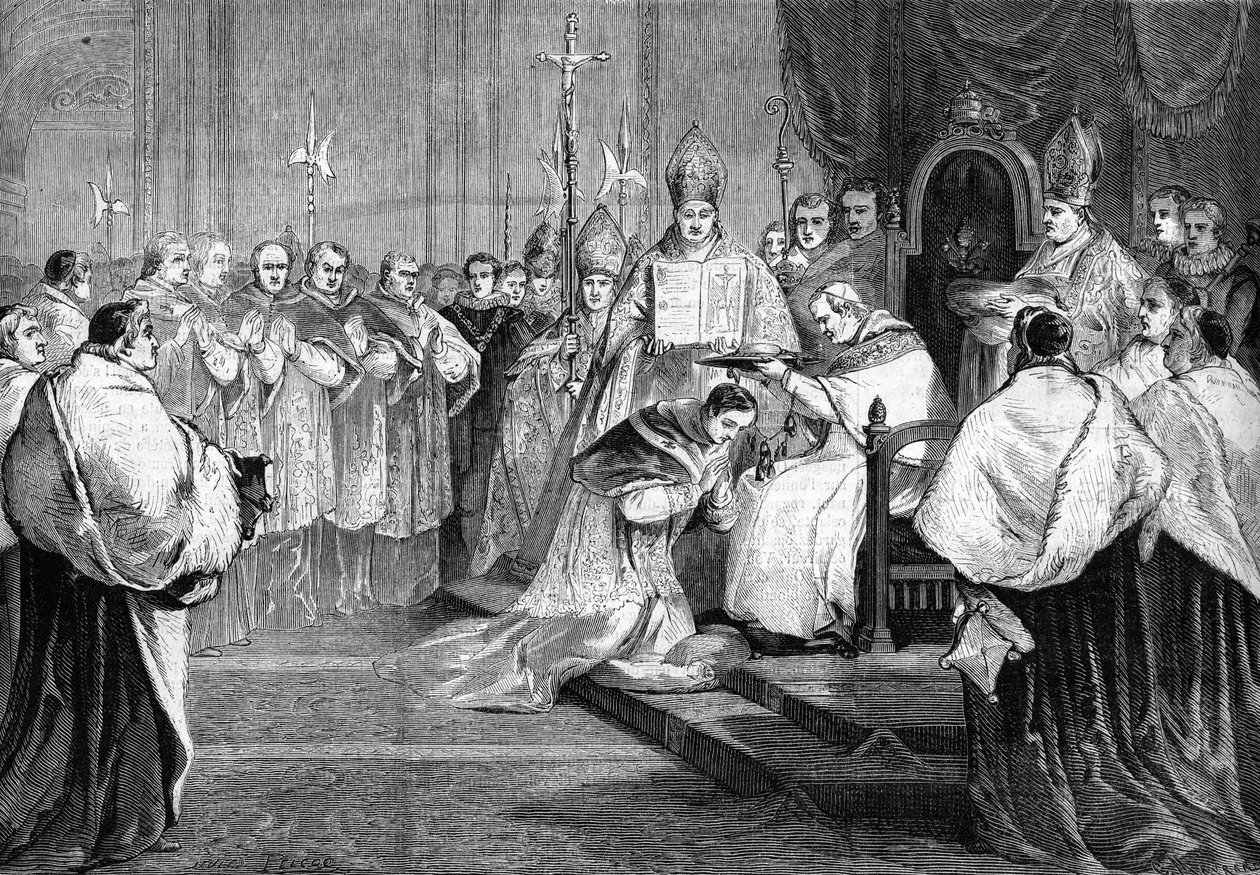 Pope Pius IX Handing Over the Cardinal