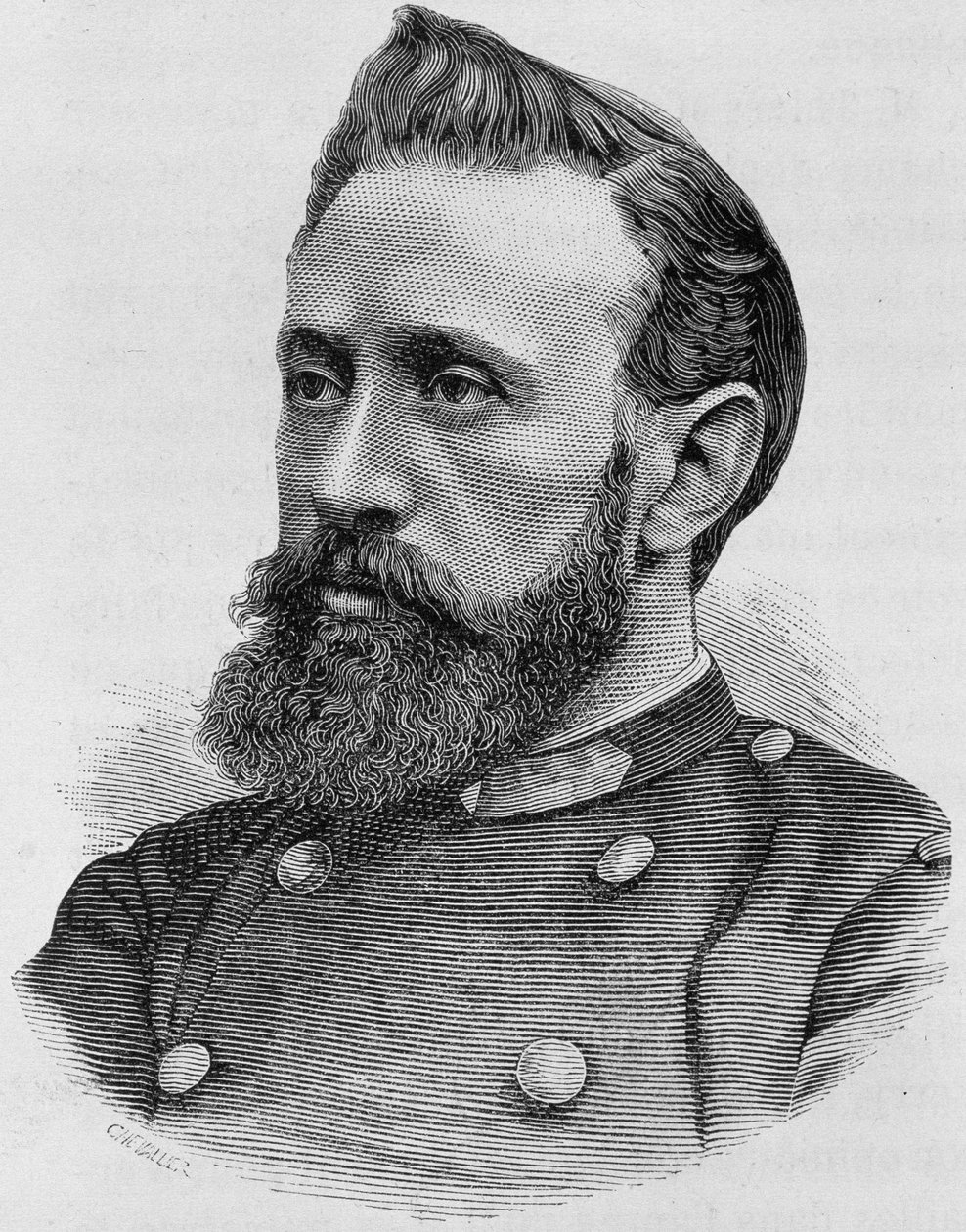 Portrait of Adolphe Alphonse Assi (1840 - 1886) - in “Histoire de France” by H. Martin by Unknown artist