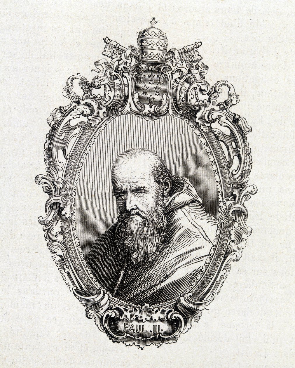 Portrait of Alessandro Farnese, Paul III (1468 - 1549) pope from 1534 to 1549 by Unknown artist